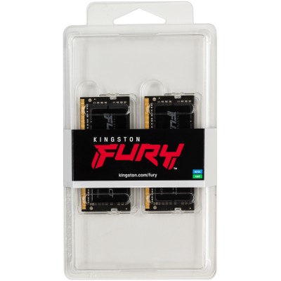 Память оперативная Kingston 32GB 2666MHz DDR4 CL15 SODIMM (Kit of 2) 1Gx8 FURY Impact