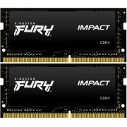 Память оперативная Kingston 32GB 2666MHz DDR4 CL15 SODIMM (Kit of 2) 1Gx8 FURY Impact