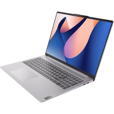 Ноутбук Lenovo IdeaPad Slim 5 16IRL8 16"(2560x1600 IPS)/Intel Core i7 13620H(2.4Ghz)/16384Mb/512SSDGb/noDVD/Int:Intel UHD Graphics/Cam/BT/WiFi/75.4WHr/war 1y/1.89kg/cloud grey/noOS + 100W, RU kbd