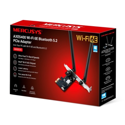 Wi-Fi 6E Bluetooth PCI Адаптер AXE5400 Tri-Band Wi-Fi 6E Bluetooth PCI Express Adapter MA86XE