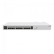 Маршрутизатор CCR2116-12G-4S+ Cloud Core Router with Amazon Annapurna Labs Alpine v3 AL73400 CPU (16-cores, 2GHz per core) and Marvell 98DX3255 switch-chip, 16GB RAM, 4xSFP+ cage, 13xGbit LAN, M.2 PCIe slot, RouterOS L6, 1U rackmount case, Dual PSU