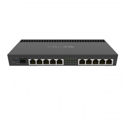 Маршрутизатор RB4011iGS+RM Powerful 10xGigabit port router with a Quad-core 1.4Ghz CPU, 1GB RAM, SFP+ 10Gbps cage and desktop case with rack ears