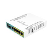 Маршрутизатор hEX PoE 5x Gigabit Ethernet with PoE output for four ports, SFP, USB, 800MHz CPU, 128MB RAM, RouterOS L4