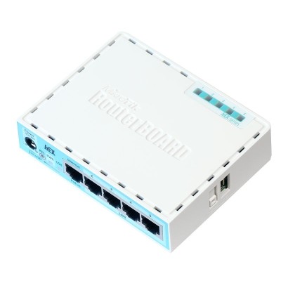 Маршрутизатор hEX 5x Gigabit Ethernet, Dual Core 880MHz CPU, 256MB RAM, USB, microSD, RouterOS L4