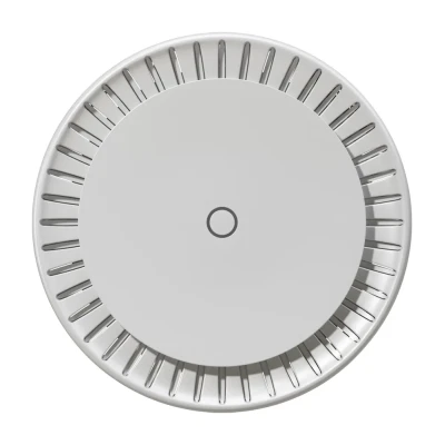 Точка доступа cAP ax Ceiling access point, 2x Gigabit LAN ports, PoE-IN (802.3af/at) & PoE-OUT (Passive PoE up to 57V), Antennas: 2.4 GHz: 2? 6 dBi and 5 GHz: 2? 5.5 dBi, Wireless Standards: IEEE 802.11 a/b/g/n/ac/ax, Simultaneous 574 Mbps on 2.4 GHz and 