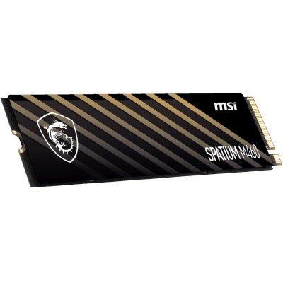 MSI SSD SPATIUM M460, 1000GB, M.2(22x80mm), NVMe, PCIe 4.0 x4, 3D TLC, R/W 5000/4500, IOPs 550 000/950 000, TBW 600, DWPD 0.33, with Heat Sink (5 лет) S78-440L930-P83