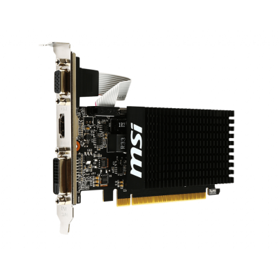 Видеокарта VGA MSI NVIDIA GeForce GT 710 2GB, DDR3/64-bit, PCIe 2.0, 1xD-Sub, 1xDVI-D, 1xHDMI 2.0, 1-slot LP