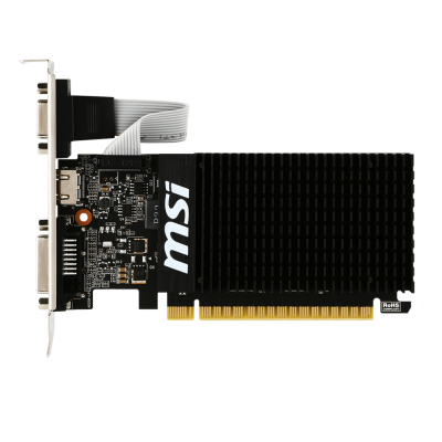 Видеокарта VGA MSI NVIDIA GeForce GT 710 2GB, DDR3/64-bit, PCIe 2.0, 1xD-Sub, 1xDVI-D, 1xHDMI 2.0, 1-slot LP