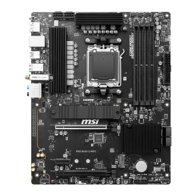 Материнская плата MB MSI AMD B650 sAM5, 4xDDR5(256GB), HDMI 2.1/DP, 2xPCIe 4.0x16, 1xPCIe 3.0, 1xLAN (2.5GbE), Wi-Fi, BT, 4xSATA 6Gb/s, 2xM.2, 1xUSB-C, 7xUSB 3.2, ATX WIFI