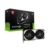 Видеокарта VGA MSI NVIDIA GeForce RTX 4070 VENTUS 2X E 12G 12GB, GDDR6X/192-bit, PCIe 4.0, 1xHDMI 2.1, 3xDP, 2.2-slot VEN