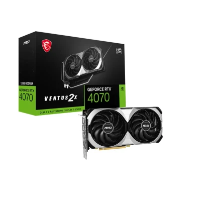 Видеокарта VGA MSI NVIDIA GeForce RTX 4070 VENTUS 2X E 12G 12GB, GDDR6X/192-bit, PCIe 4.0, 1xHDMI 2.1, 3xDP, 2.2-slot VEN