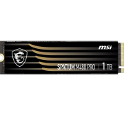 MSI SSD SPATIUM M480 Pro, 1000GB, M.2(22x80mm), NVMe, PCIe 4.0 x4, 3D TLC, R/W 7400/6000, IOPs 750 000/1 000 000, DRAM buffer 1024MB, TBW 700, DWPD 0.38 (5 лет) S78-440L1G0-P83