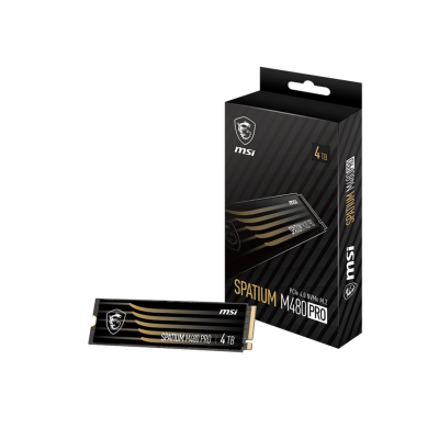 MSI SSD SPATIUM M480 Pro, 4000GB, M.2(22x80mm), NVMe, PCIe 4.0 x4, 3D TLC, R/W 7400/7000, IOPs 1 000 000/1 000 000, DRAM buffer 2048MB, TBW 3000, DWPD 0.41 (5 лет) S78-440R050-P83