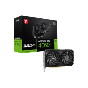 Видеокарта VGA MSI NVIDIA GeForce RTX 4060 Ti VENTUS 2X BLACK 8G 8GB, GDDR6/128-bit, PCIe 4.0, 1xHDMI 2.1, 3xDP, 2.2-slot Ti