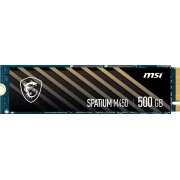 MSI SSD SPATIUM M450, 500GB, M.2(22x80mm), NVMe, PCIe 4.0 x4, 3D TLC, R/W 3600/2300, IOPs 300 000/550 000, TBW 300, DWPD 0.33 (5 лет) S78-440K220-P83