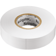 Изолента ПВХ 19мм (рул.20м) бел. NIT-A19-20/WH Navigator 71109