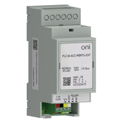 Преобразователь интерфейсов Modbus RTU для уд. подкл. ПЛК W. ONI PLC-W-ACS-MBRTU-EXT