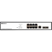 Коммутатор Managed L2 Switch 8x1000Base-T, 2x1000Base-X SFP, RJ45 Console, 19''