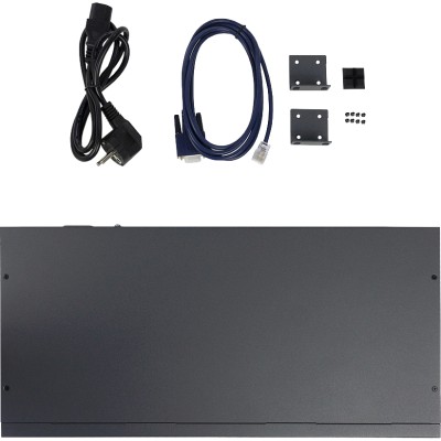 Коммутатор Managed L3 Switch 24x1000Base-T PoE, 4x10GBase-X SFP+, PoE Budget 250W, RJ45 Console, 19''