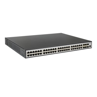 Коммутатор Managed L3 Switch 48x1000Base-T PoE, 6x10GBase-X SFP+, PoE Budget 370W, RJ45 Console, 19''