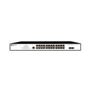 Коммутатор Управляемый L2 коммутатор, 24x1000Base-T, 2x1000Base-X SFP, консольный порт RJ-45, комплект для установки в 19''