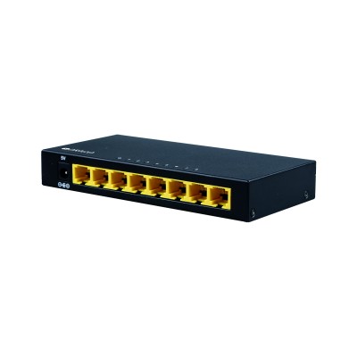 Коммутатор Unmanaged switch, 8x1000Base-T, metal case