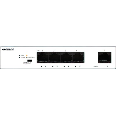 Коммутатор Unmanaged Switch 4x1000Base-T PoE, 1x1000Base-T, PoE Budget 60W, Long-range PoE up to 250m, metal case