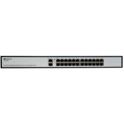 Коммутатор Неуправляемый PoE-коммутатор, 24x100Base-TX PoE, 2x1000Base-T, PoE-бюджет 285 Вт, PoE до 250 м, комплект для установки в 19''