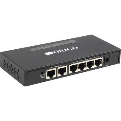 Коммутатор Unmanaged Switch 6x100Base-TX (4x100Base-TX PoE), PoE Budget 60W, Long-range PoE up to 250m, metal case