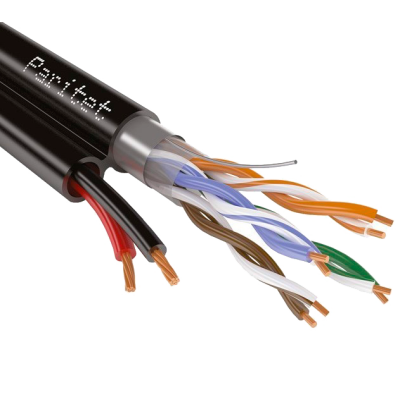 Мульти-кабель Кабель ParLan combi F/UTP4 Cat5e PE 2х0,75 (100584) 200м Паритет