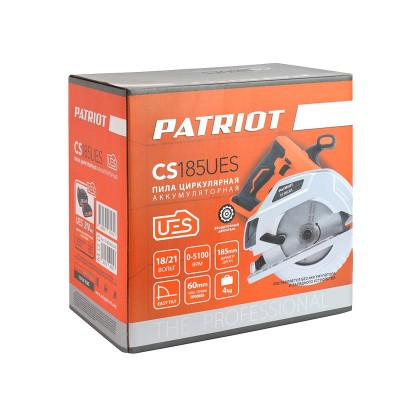 Пила циркулярная аккумуляторная бесщеточная CS 185UES PATRIOT 110303185