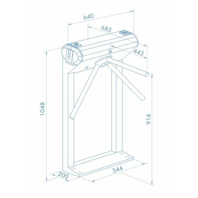 Электронная проходная PERCo-KT02.9B PERCo