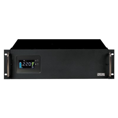 Источник бесперебойного питания Powercom King Pro RM KIN-2200AP LCD 1760Вт 2200ВА черный UPS Powercom King Pro RM KIN-2200AP LCD 1760W 2200Va black