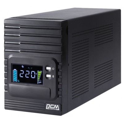 Источник бесперебойного питания Powercom Smart King Pro+ SPT-1000 LCD 800Вт 1000ВА черный UPS Powercom Smart King Pro+ SPT-1000 LCD 800W 1000Va black