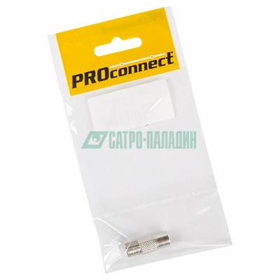 05-4302-4-7 ∙ Переходник антенный, (гнездо F - гнездо TV), (1шт.) (пакет) PROconnect