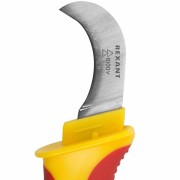 Нож12-4937 ∙ Нож монтажника, нержавеющая сталь, изогнутое лезвие REXANT