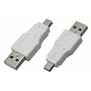 Переходник18-1174 ∙ Переходник штекер USB-A (Male)-штекер miniUSB (Male) REXANT ∙ кратно 50 шт