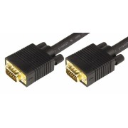 Шнур17-5505 ∙ Шнур VGA - VGA с ферритами, длина 3 метра, черный (GOLD) REXANT ∙ кратно 10 шт