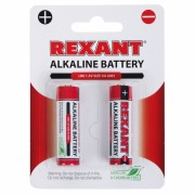 30-1050 ∙ Алкалиновая батарейка AA/LR6 1,5 V 2 шт. блистер REXANT ∙ кратно 2 шт