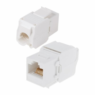 05-1052 ∙ Модуль Keystone Jack RJ-45(8P8C), UTP неэкранированный, категория 6, тип 180 градусов, самозажимной, белый Rexant