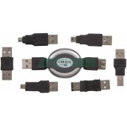 18-1203 ∙ Набор USB 6 переходников + удлинитель (тип3) REXANT ∙ кратно 10 шт