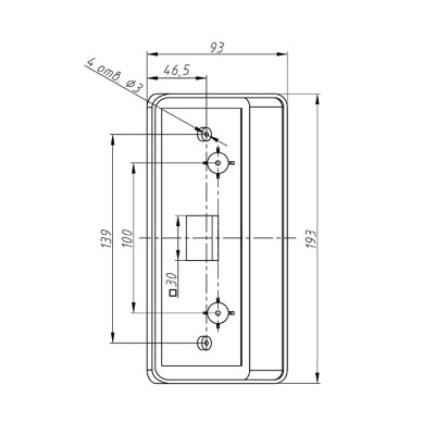 Кронштейн Кронштейн угловой настенный для терминала R20-Face (5W) RusGuard