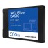 Твердотельный накопитель WD SSD Blue SA510, 500GB, 2.5" 7mm, SATA3, R/W 560/510MB/s, IOPs 90 000/82 000, TBW 200, DWPD 0.2 (12 мес.) WDS500G3B0A