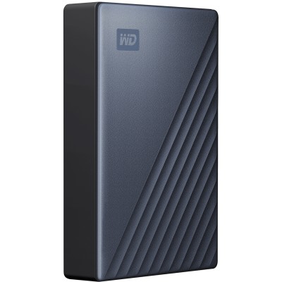 Внешние HDD и SSD Portable HDD 5TB WD My Passport ULTRA (Blue), USB-C/USB 3.2 Gen1, 110x82x21mm, 230g /12 мес./ WDBFTM0050BBL-WESN