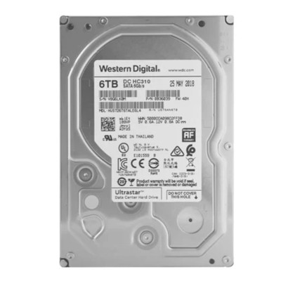 Жесткий диск HDD WD SATA Server 6Tb Ultrastar 7200 6Gb/s 256MB 1 year warranty HUS726T6TALE6L4