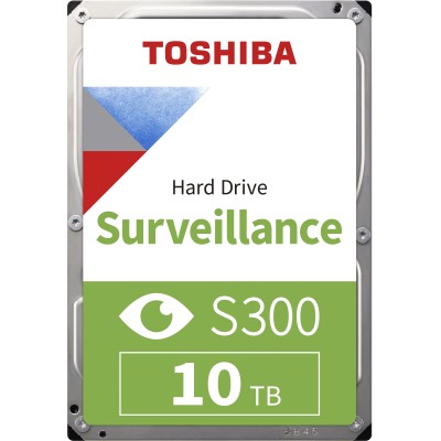 Жесткий диск HDD Toshiba SATA3 10Tb Surveillance S300 7200 256Mb (replacement ST10000VE0008, WD102PURZ, WD101PURZ)