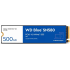 Твердотельный накопитель WD SSD Blue SN580 NVMe, 500GB, M.2(22x80mm), NVMe, PCIe 4.0 x4, 3D TLC, R/W 4000/3600MB/s, IOPs 450 000, TBW 300, DWPD 0.32 (12 мес.) WDS500G3B0E