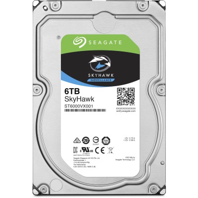 Жесткий диск HDD Seagate SATA3 6Tb Video 24x7 SkyHawk 256Mb 1 year warranty