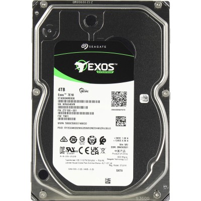 Жесткий диск HDD Seagate Exos 7E10 SATA 4Tb 7200 6Gb/s 256Mb (replacement ST4000NM002A, ST4000NM0035, ST4000NM024B, MG08ADA400E)