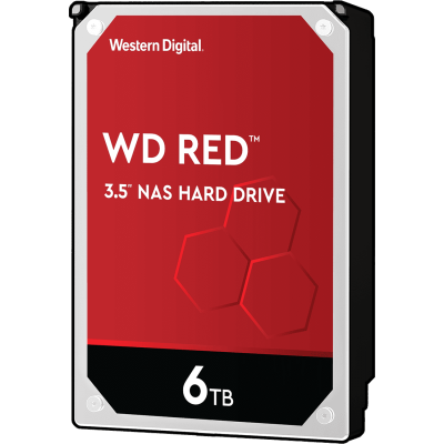 Жесткий диск HDD WD SATA3 6Tb NAS Red 5400 256Mb 1 year warranty WD60EFPX